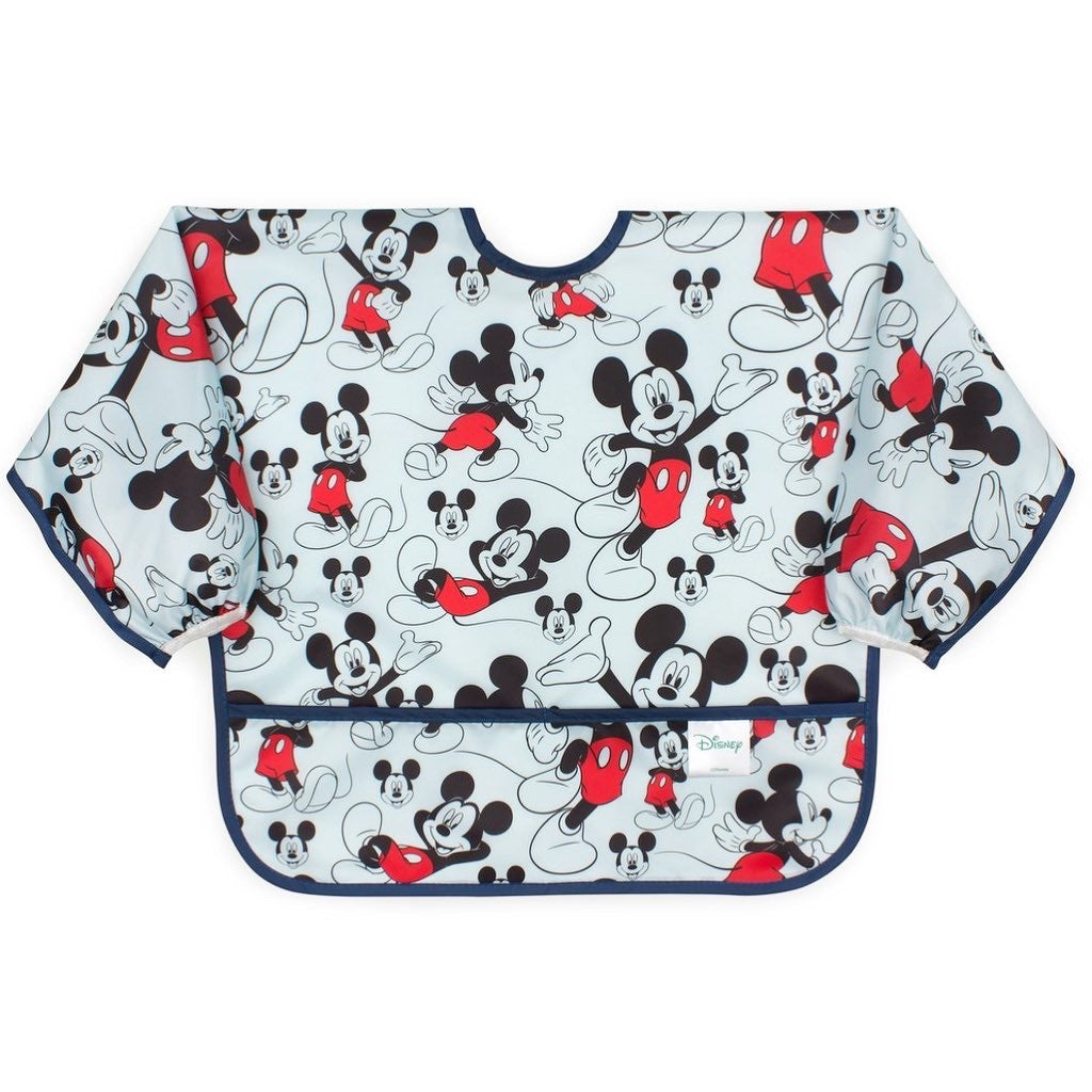 BUMKINS - Disney卡通造型超防水飯衣 (Mickey 長袖款) Sleeved bib