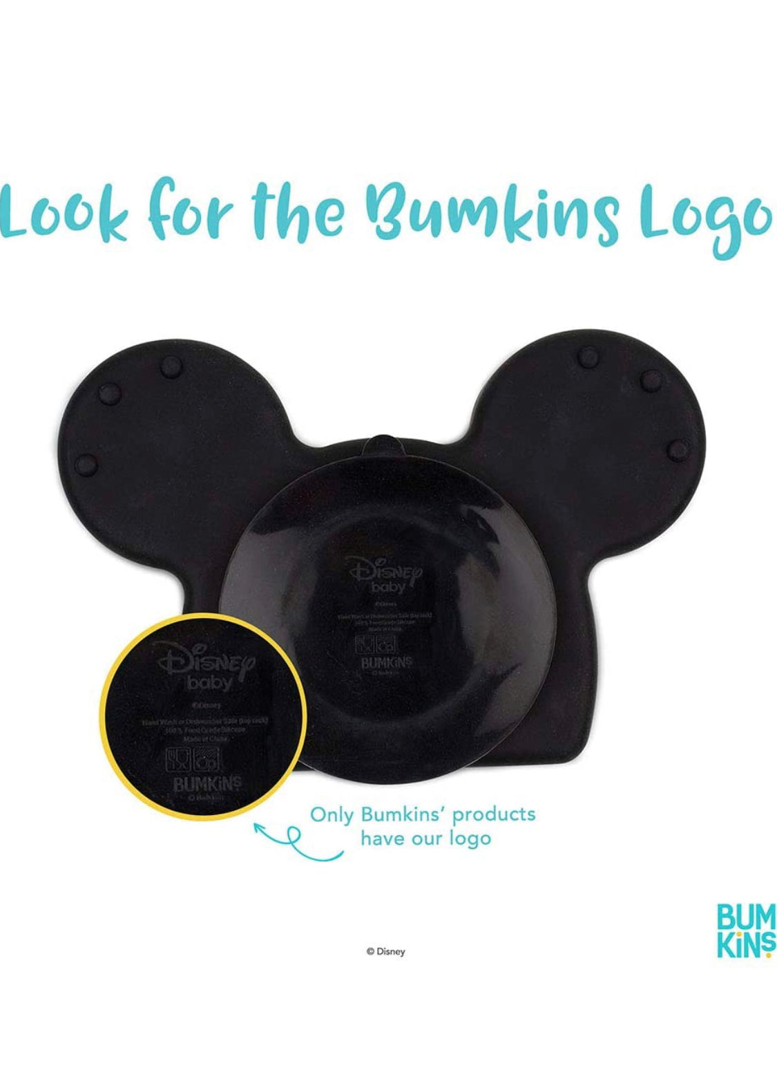 BUMKINS - Disney卡通造型 吸管餐盤套裝 (Mickey)