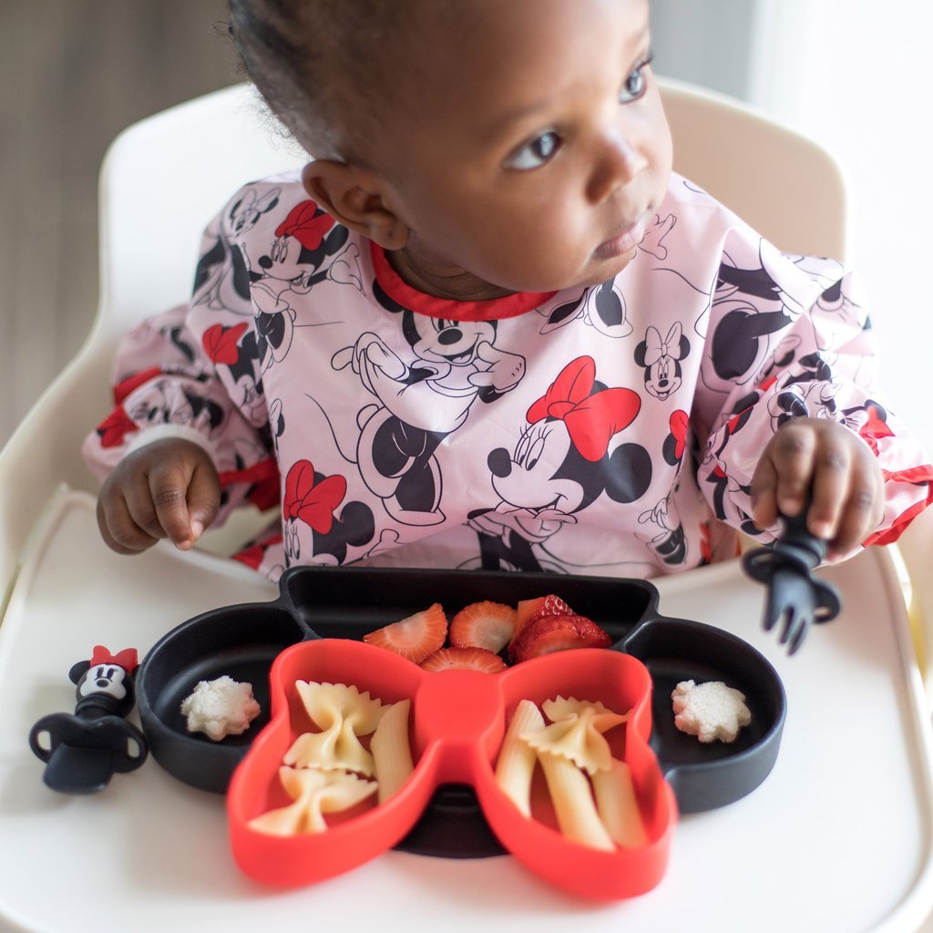 BUMKINS - Disney卡通造型超防水飯衣 (Minnie 長袖款) Sleeved bib