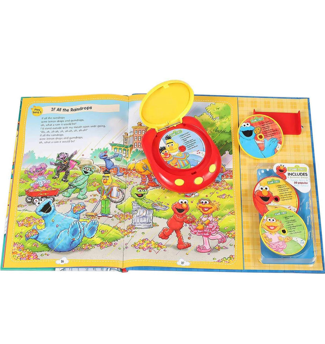 Sesame Street - 芝麻街經典兒歌 CD player 圖書套裝