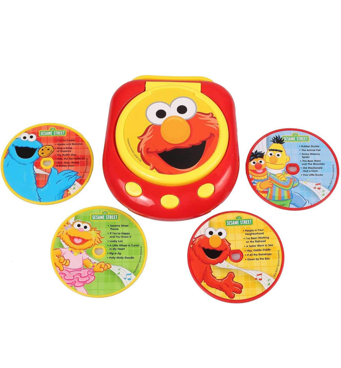 Sesame Street - 芝麻街經典兒歌 CD player 圖書套裝