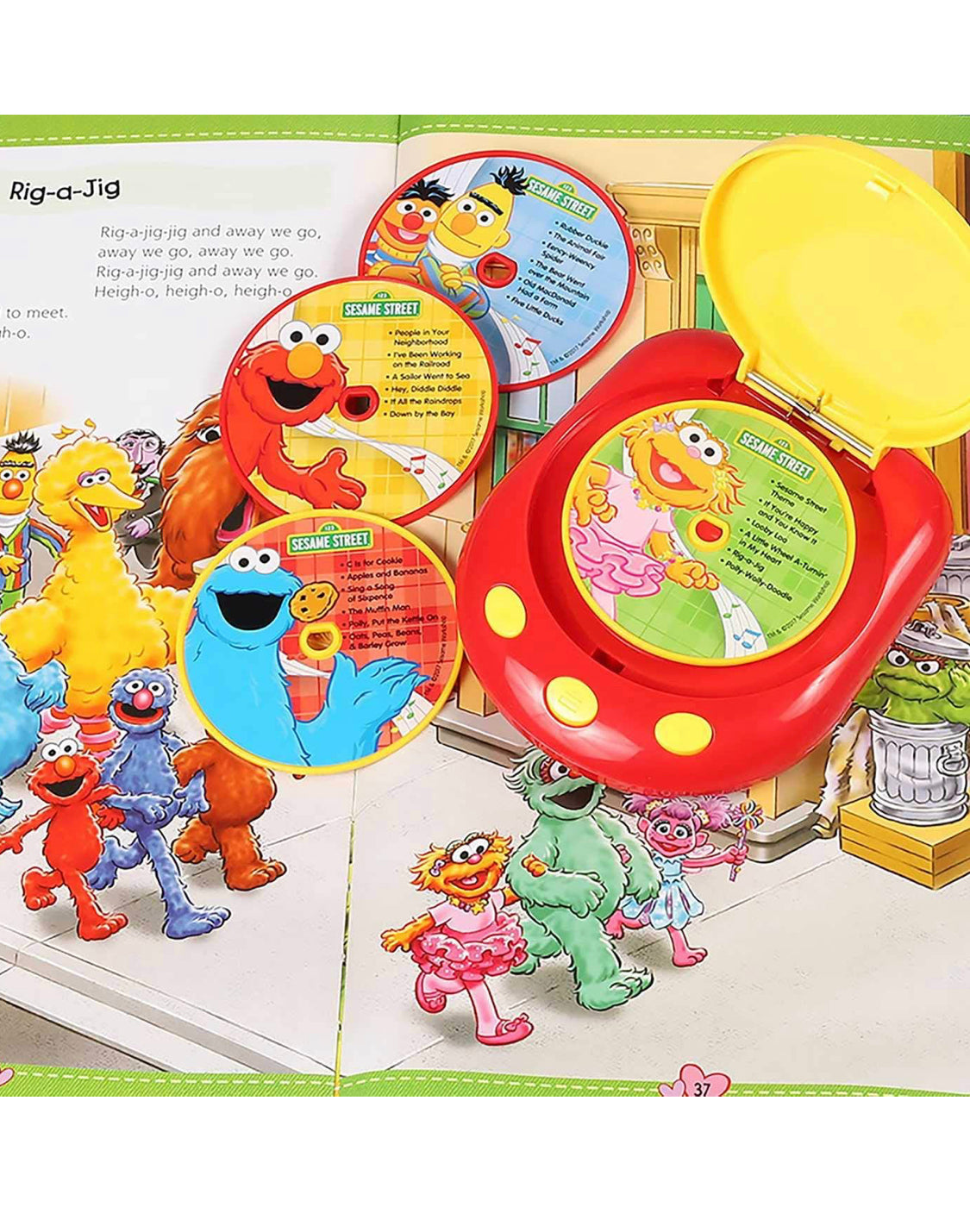 Sesame Street - 芝麻街經典兒歌 CD player 圖書套裝