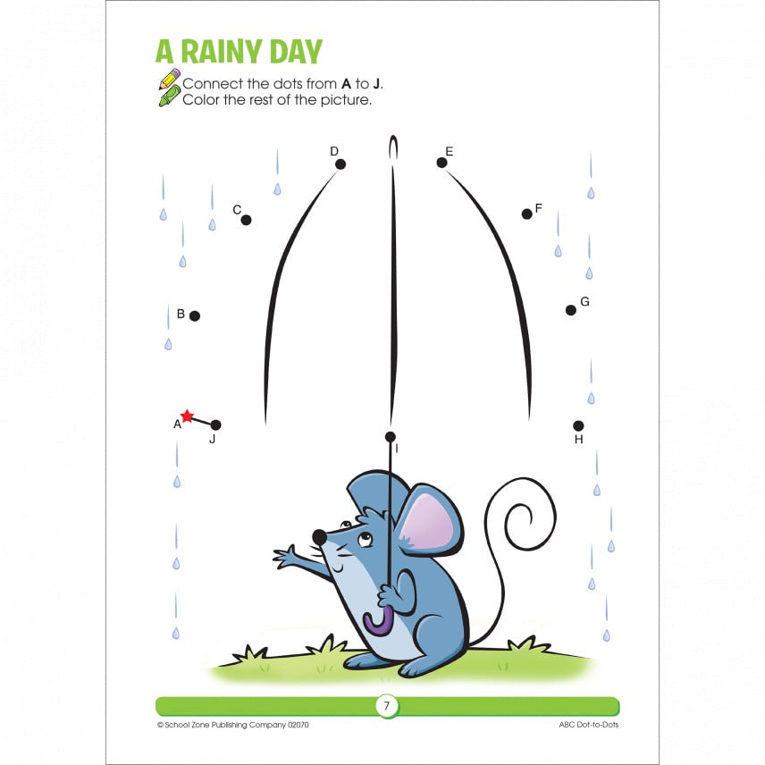School Zone - Dot to Dots Workbook (ABC Dot to Dots 32 pages)