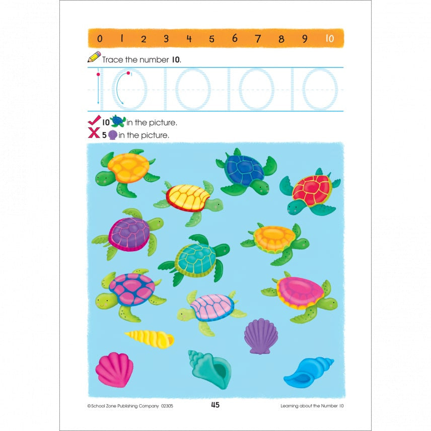 School Zone-Preschool Workbook (Scholar 64 pages)