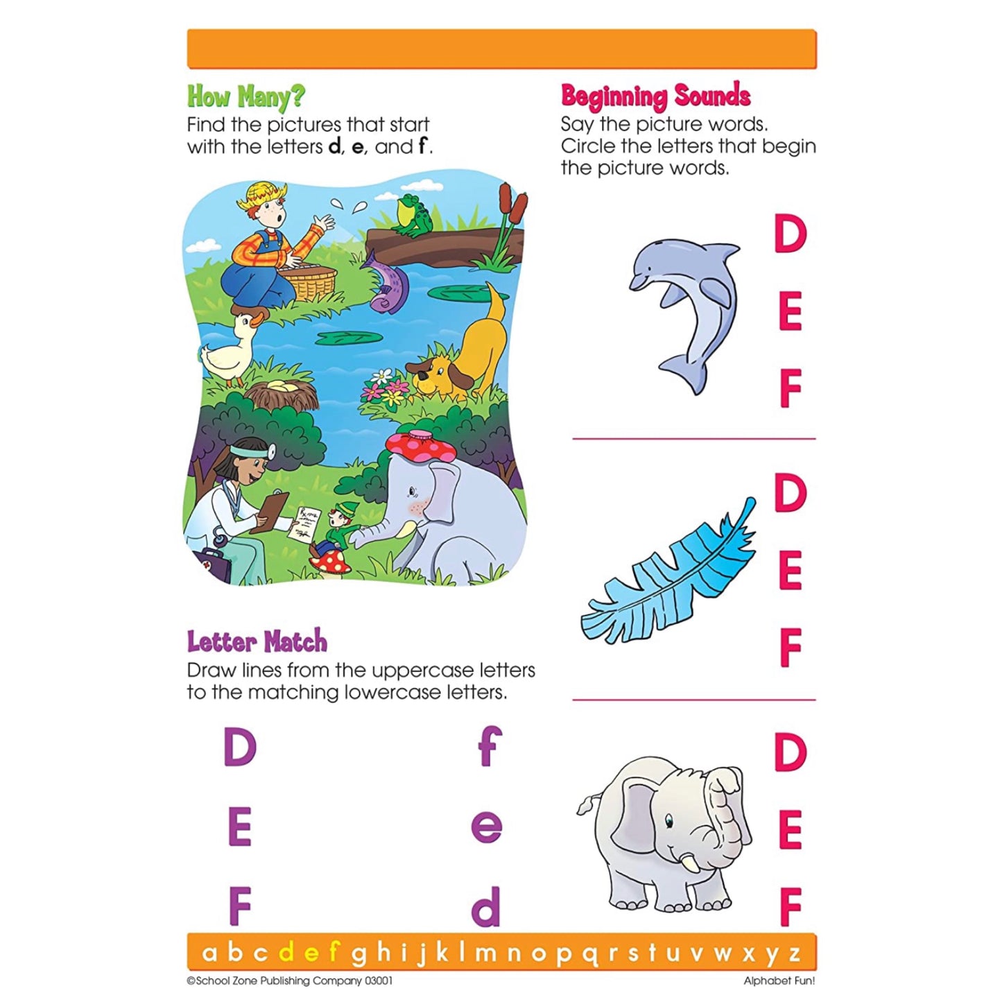 School Zone - Write and reuse workbook (Alphabet Fun! 3Y)