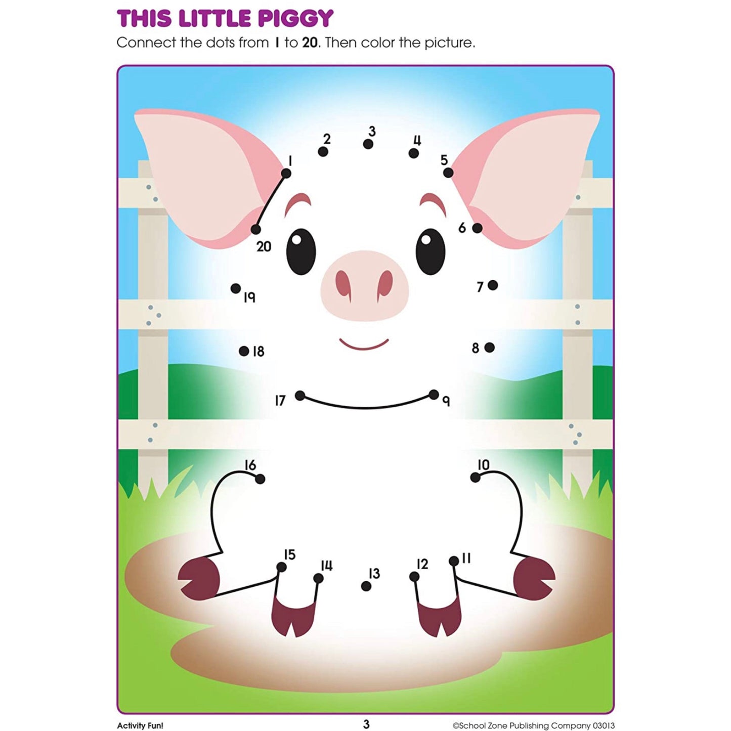 School Zone - Write and reuse workbook (Activity Fun! 3Y)