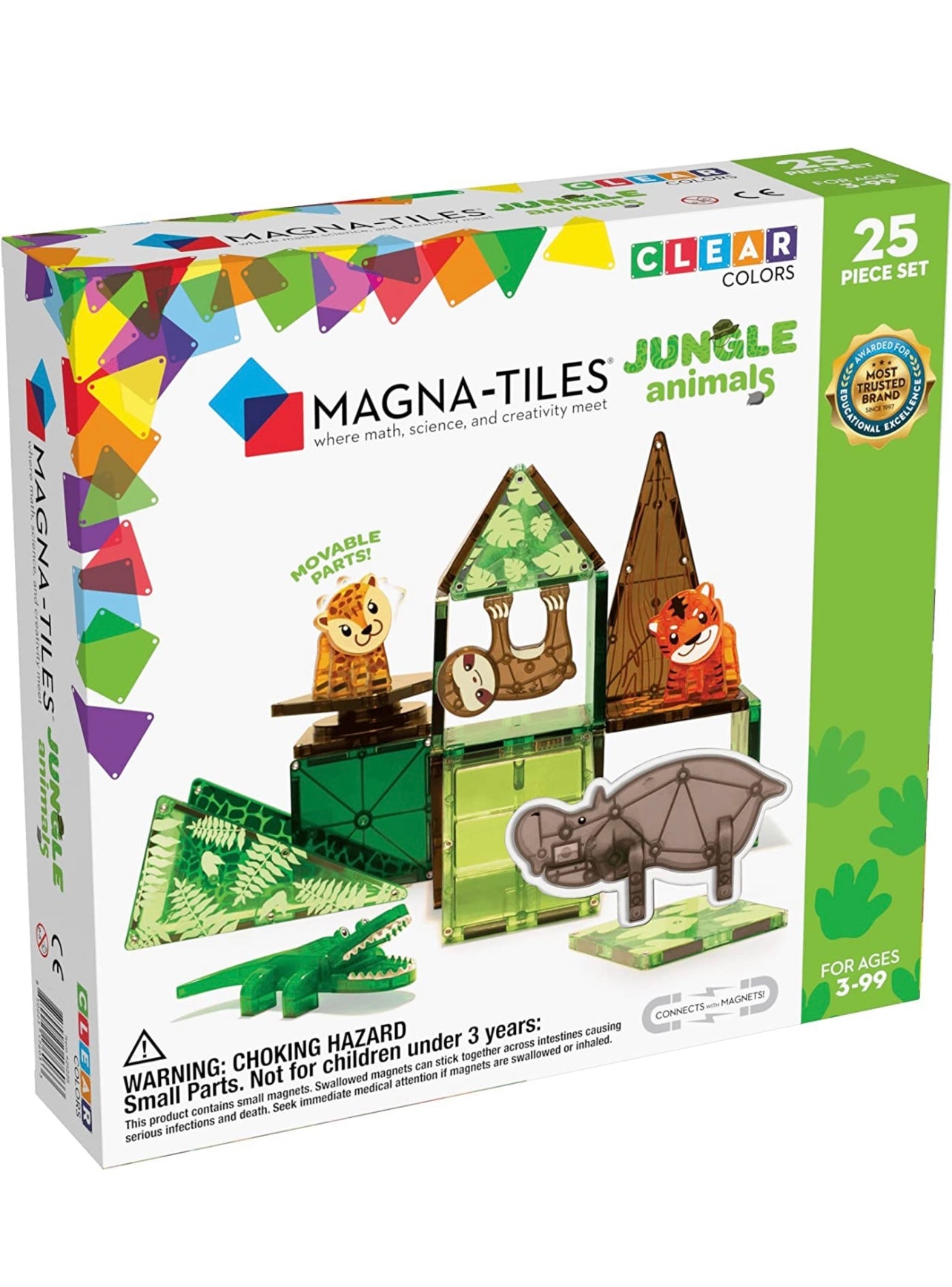 Magna-Tiles 磁力片積木玩具 - 森林動物 25 塊套裝
