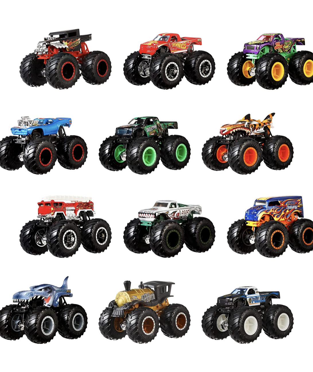 Hot wheels x Monster Trucks 主題車車套裝