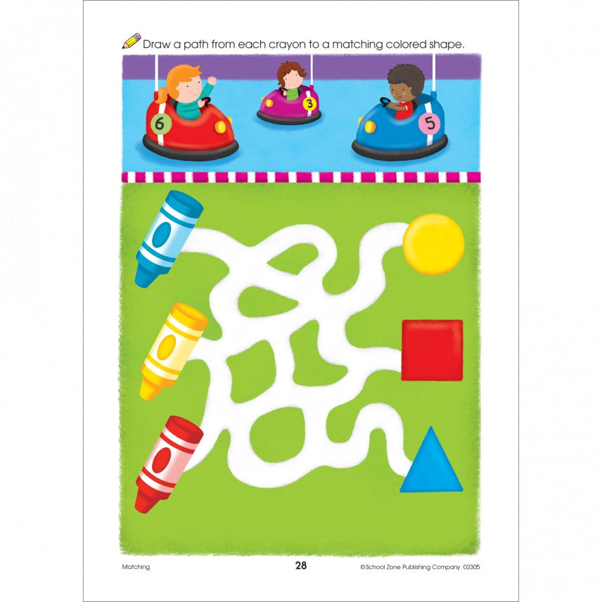 School Zone-Preschool Workbook (Scholar 64 pages)