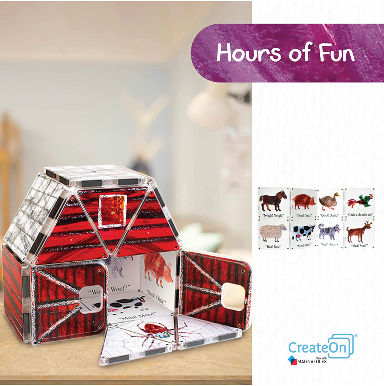 Eric Carle x Magna-Tiles 磁力片積木玩具 - The Very Busy Spider 16塊套裝