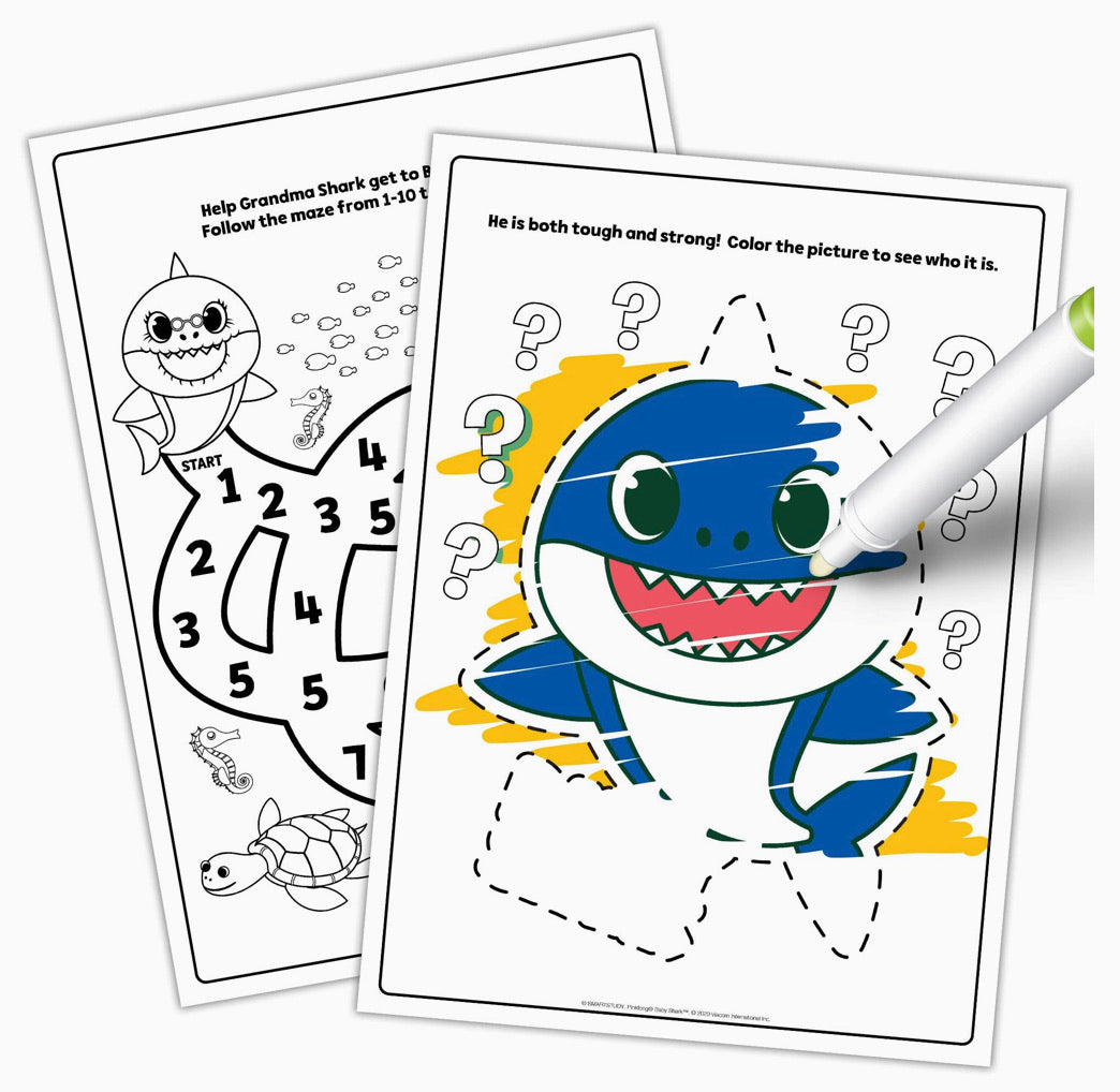Baby Shark 神奇墨水畫薄