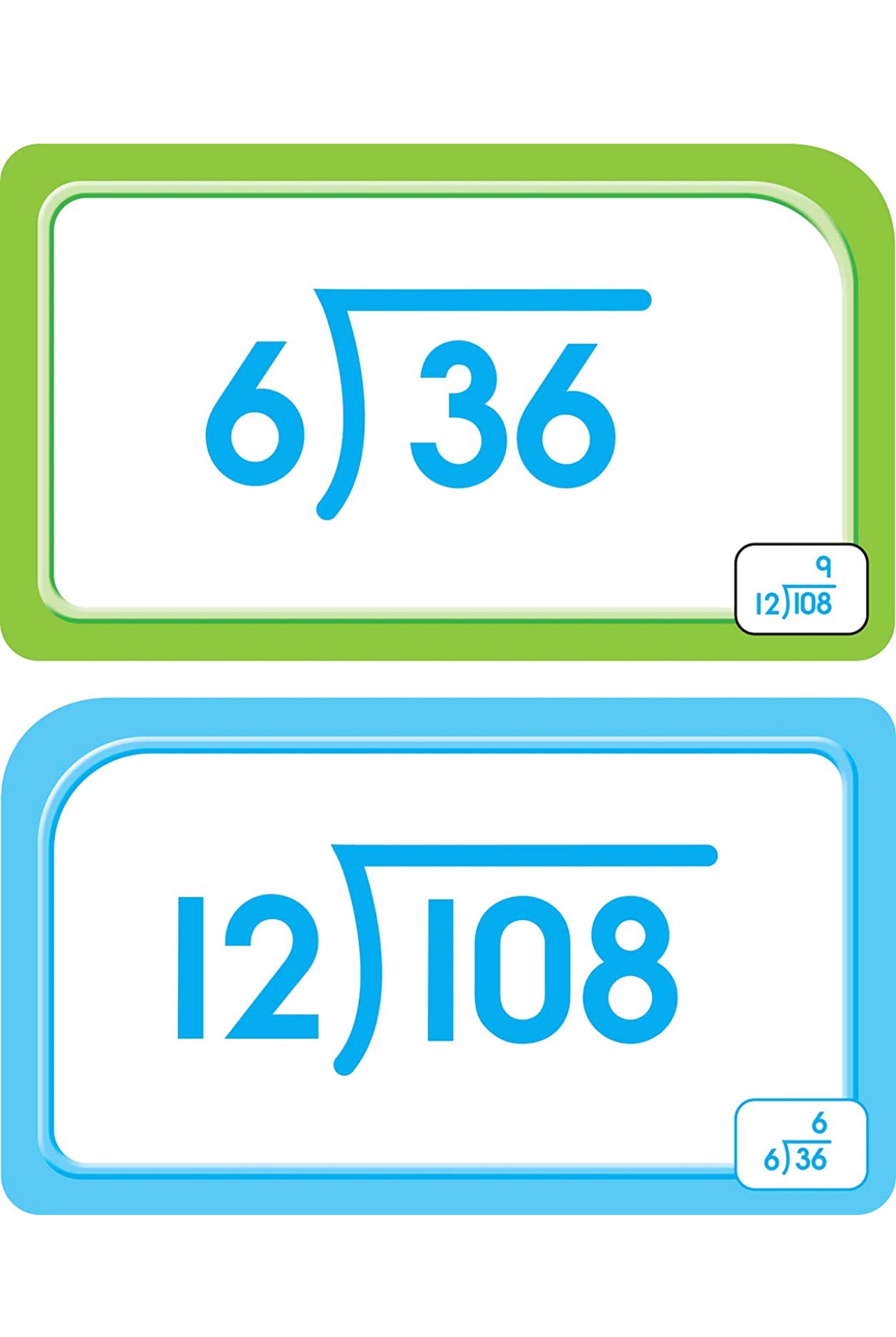 School Zone Flash Card 學習記憶快閃卡 - Division 0-12
