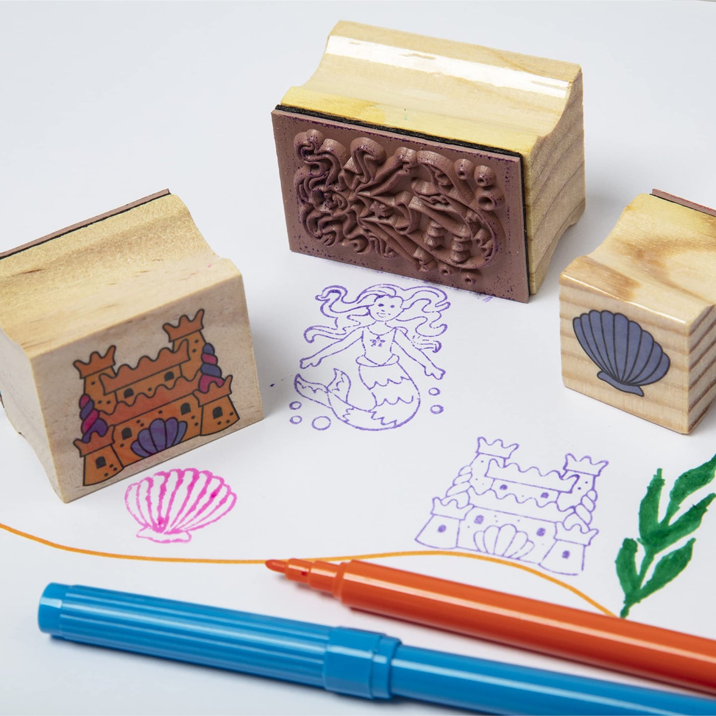 Melissa & Doug - 豪華木製印章顏色組(動物)