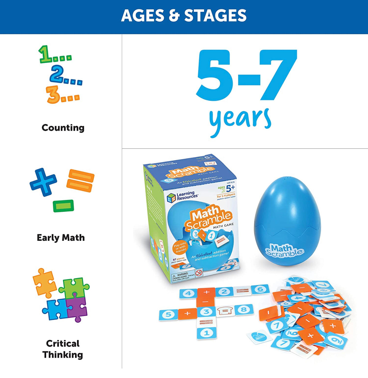 Learning Resources - BB版加減數遊戲 Math Scramble➕➖