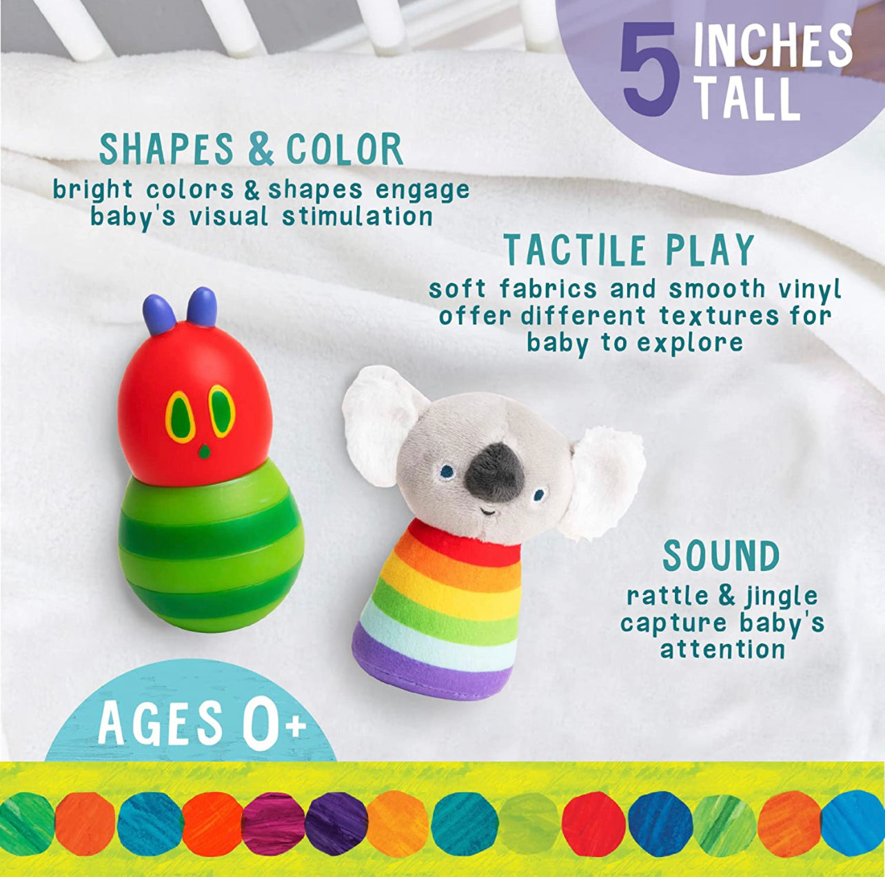 The Very Hungry Caterpillar - 5吋Shake & Rattle Set