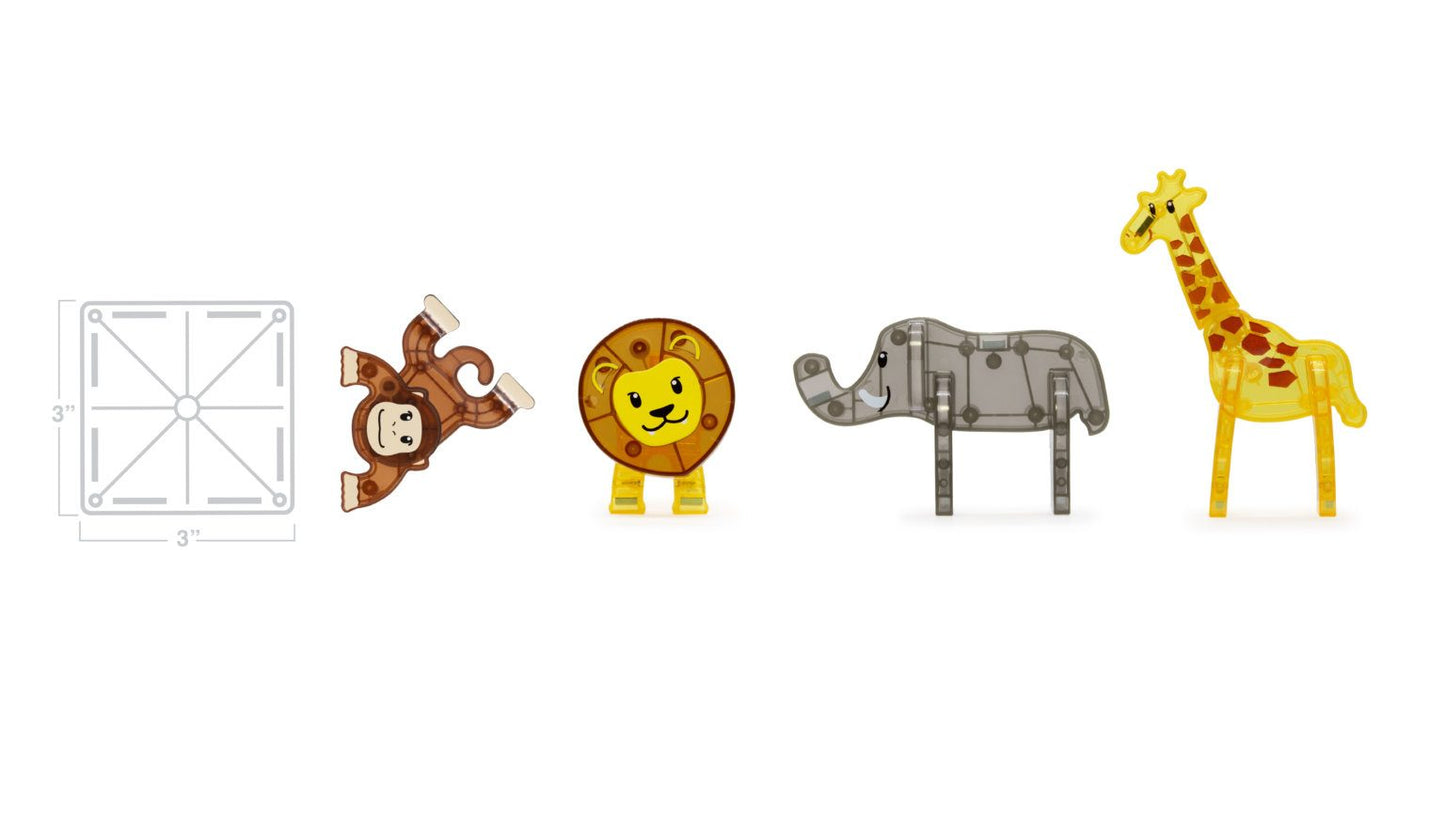 Magna Tiles 磁力片積木玩具 - 野生動物 25 塊套裝
