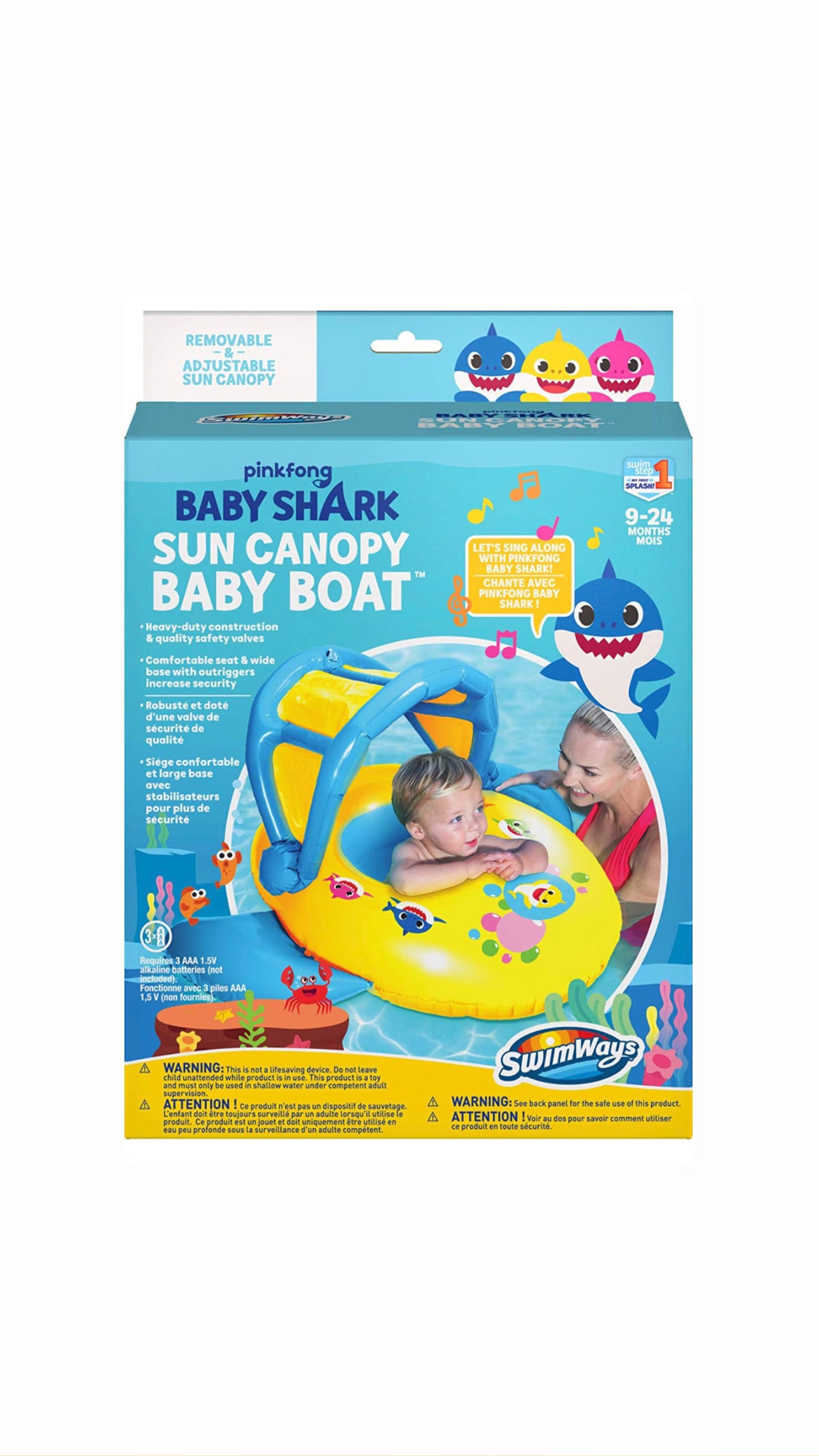 Baby Shark 音樂防曬擋Baby Boat
