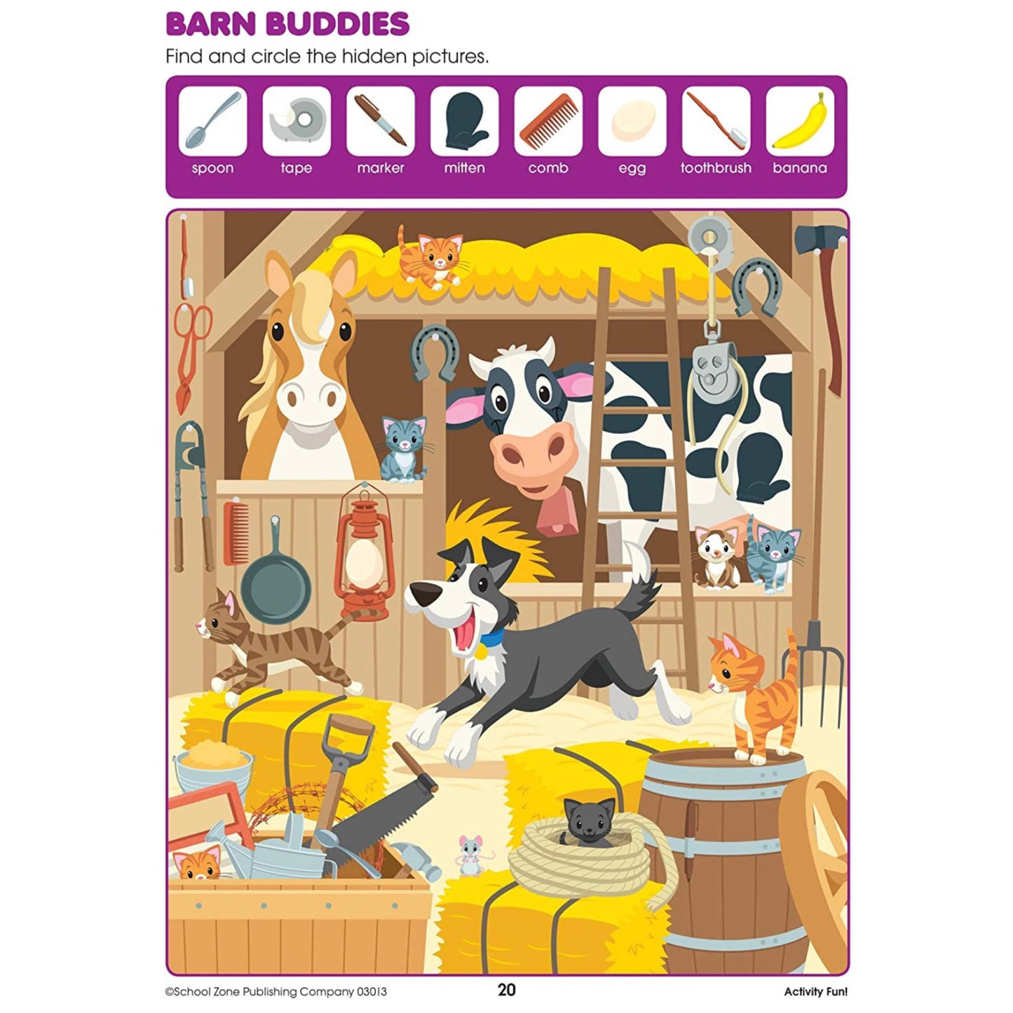 School Zone - Write and reuse workbook (Activity Fun! 3Y)