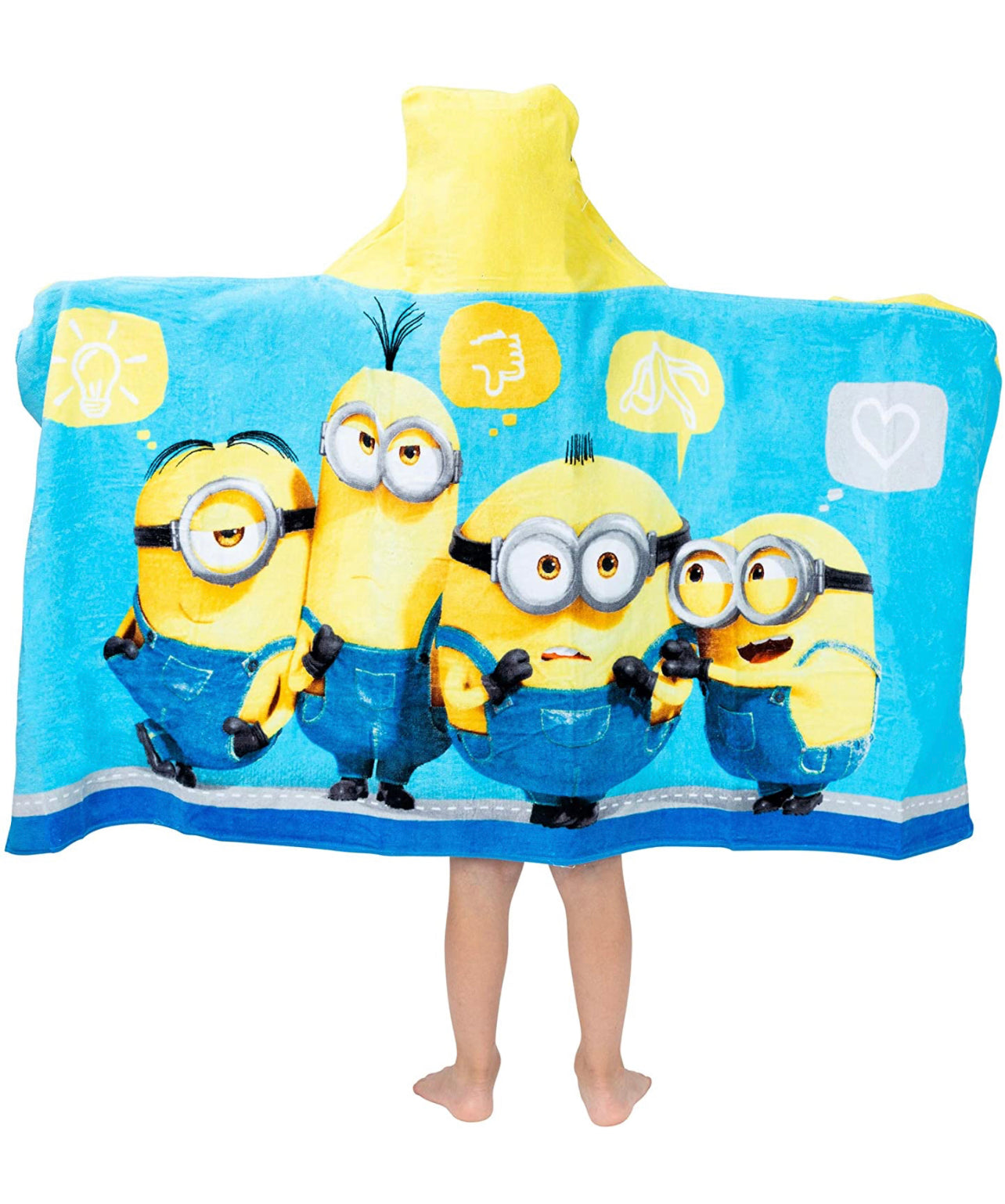 Minions 連帽浴巾/沙灘巾
