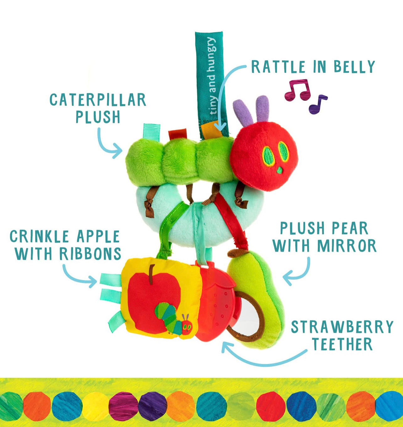 The Very Hungry Caterpillar - 毛毛蟲多重觸感掛掛樂