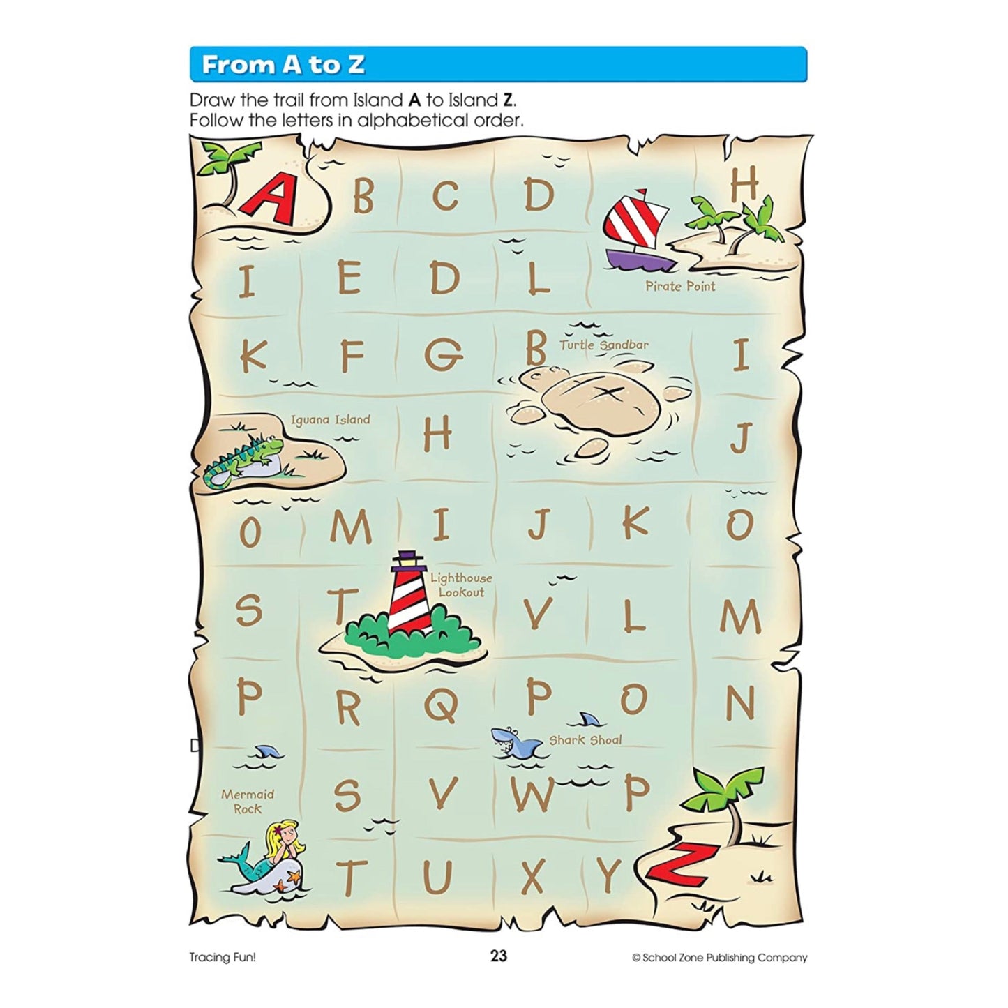 School Zone - Write and reuse workbook (Tracing Fun! 3Y)