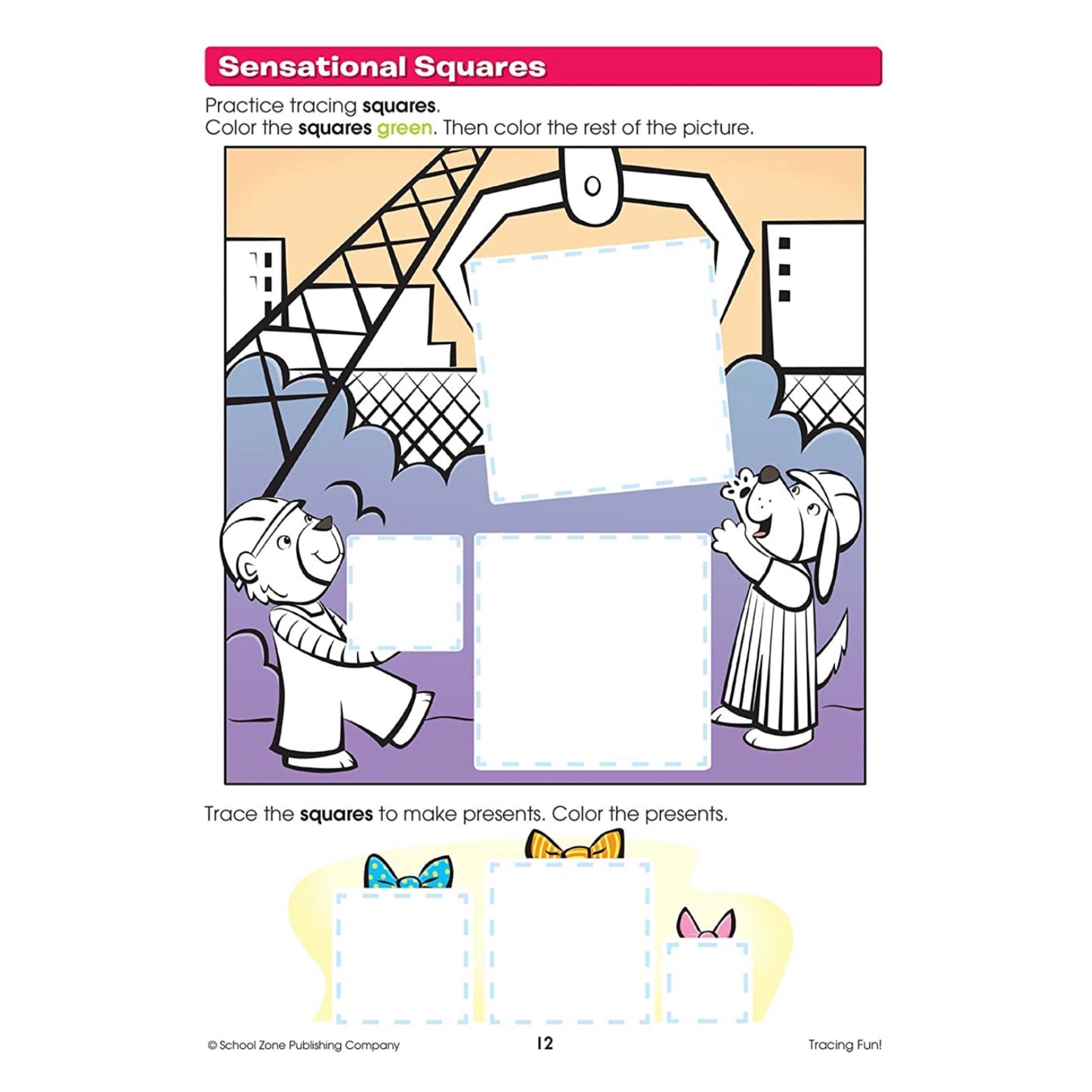 School Zone - Write and reuse workbook (Tracing Fun! 3Y)