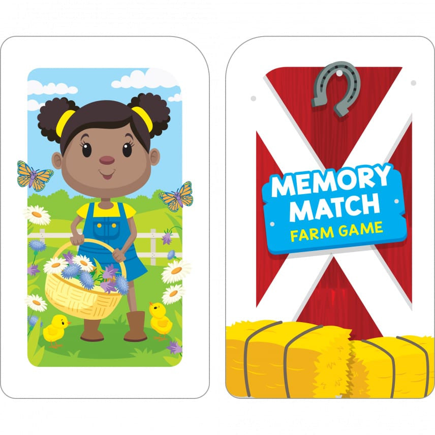 School Zone Match Card 學習記憶快閃卡 - Memory Match Farm