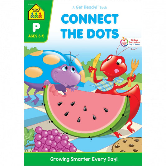 School Zone - Dot to Dots Workbook (Connect the Dots 32 pages)