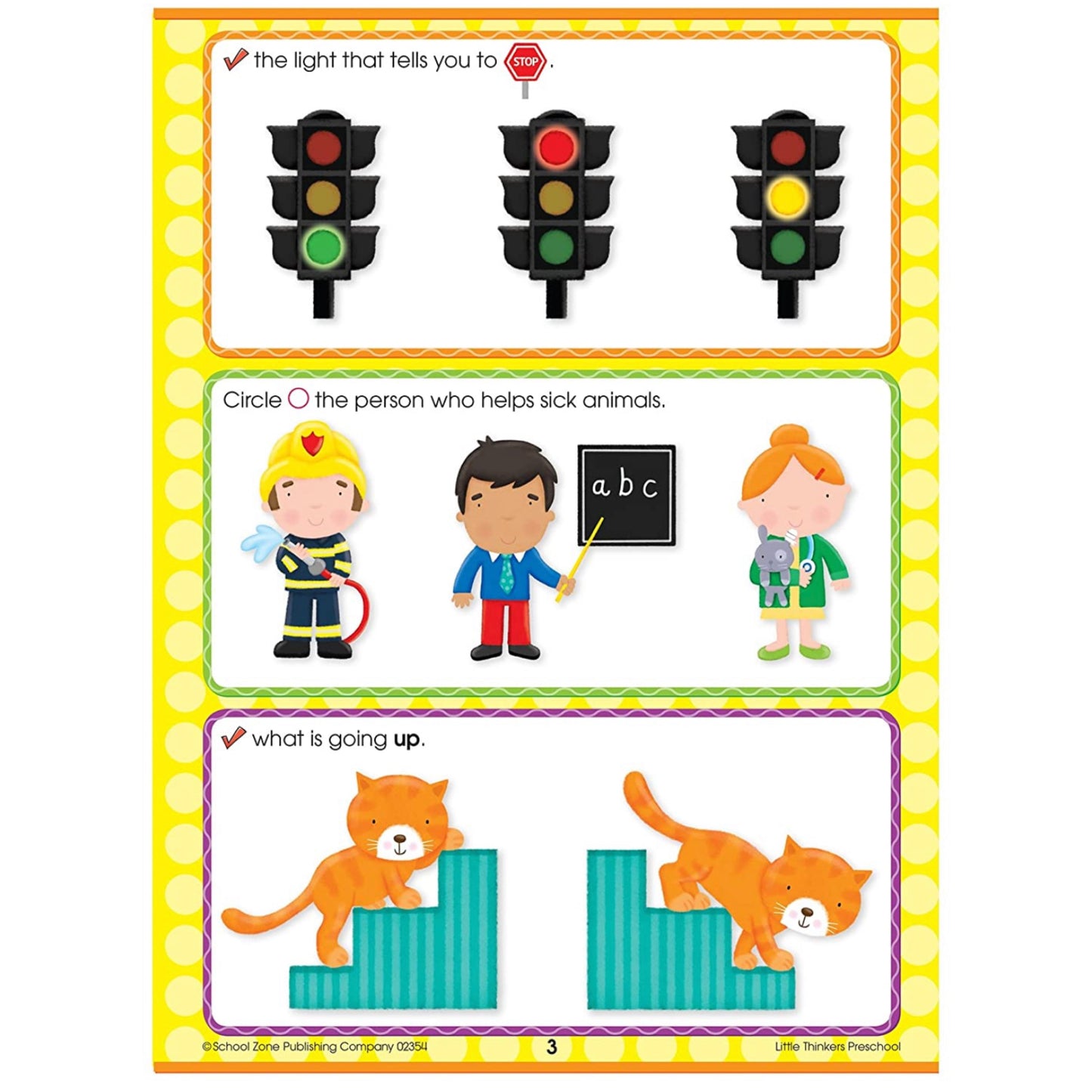 School Zone - Preschool Workbook (Little Thinkers 64 pages)
