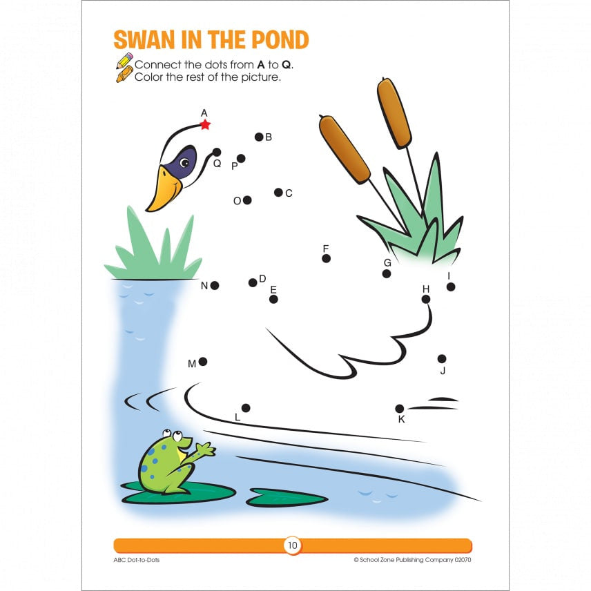School Zone - Dot to Dots Workbook (ABC Dot to Dots 32 pages)