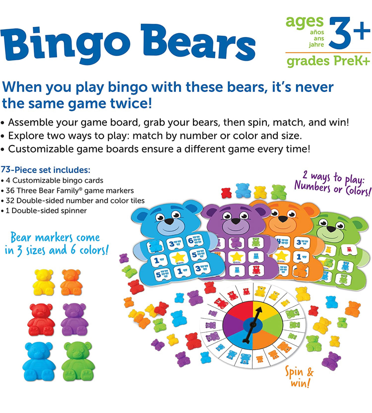 Learning Resources - 可愛橡皮Bingo Bear🐻 ➕➖
