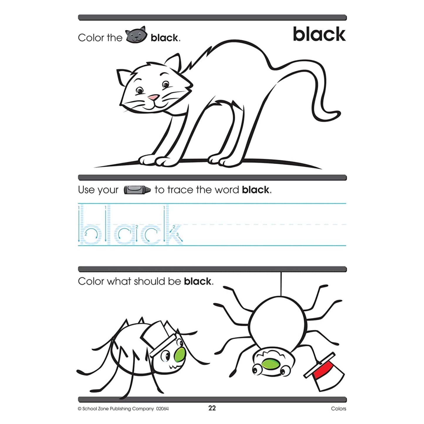 School Zone - Preschool Workbook-B (Colors 32 pages)