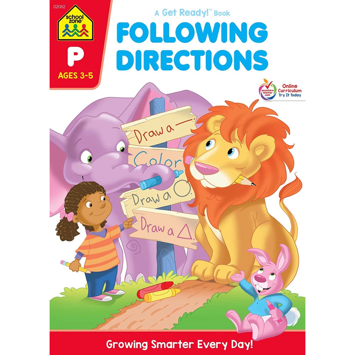 School Zone - Preschool Workbook (Following Direction 32 pages)