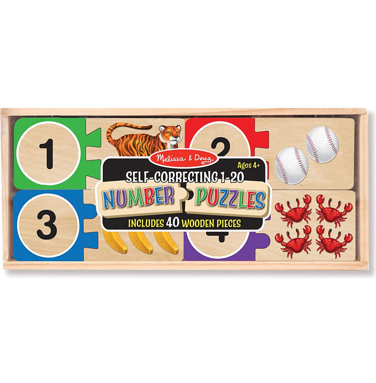 Melissa & Doug - 木製數字數圖配對樂