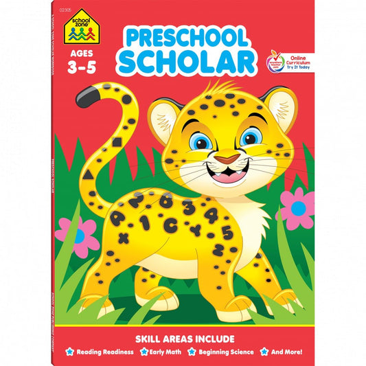 School Zone-Preschool Workbook (Scholar 64 pages)