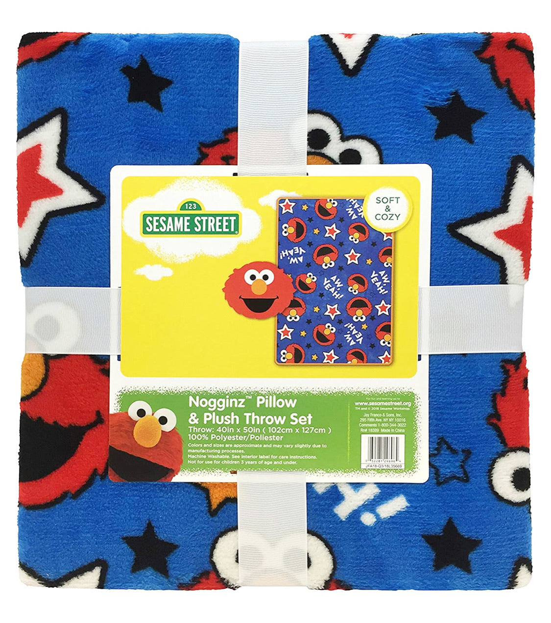 Sesame Street - 芝麻街 Elmo Super soft 便携被仔