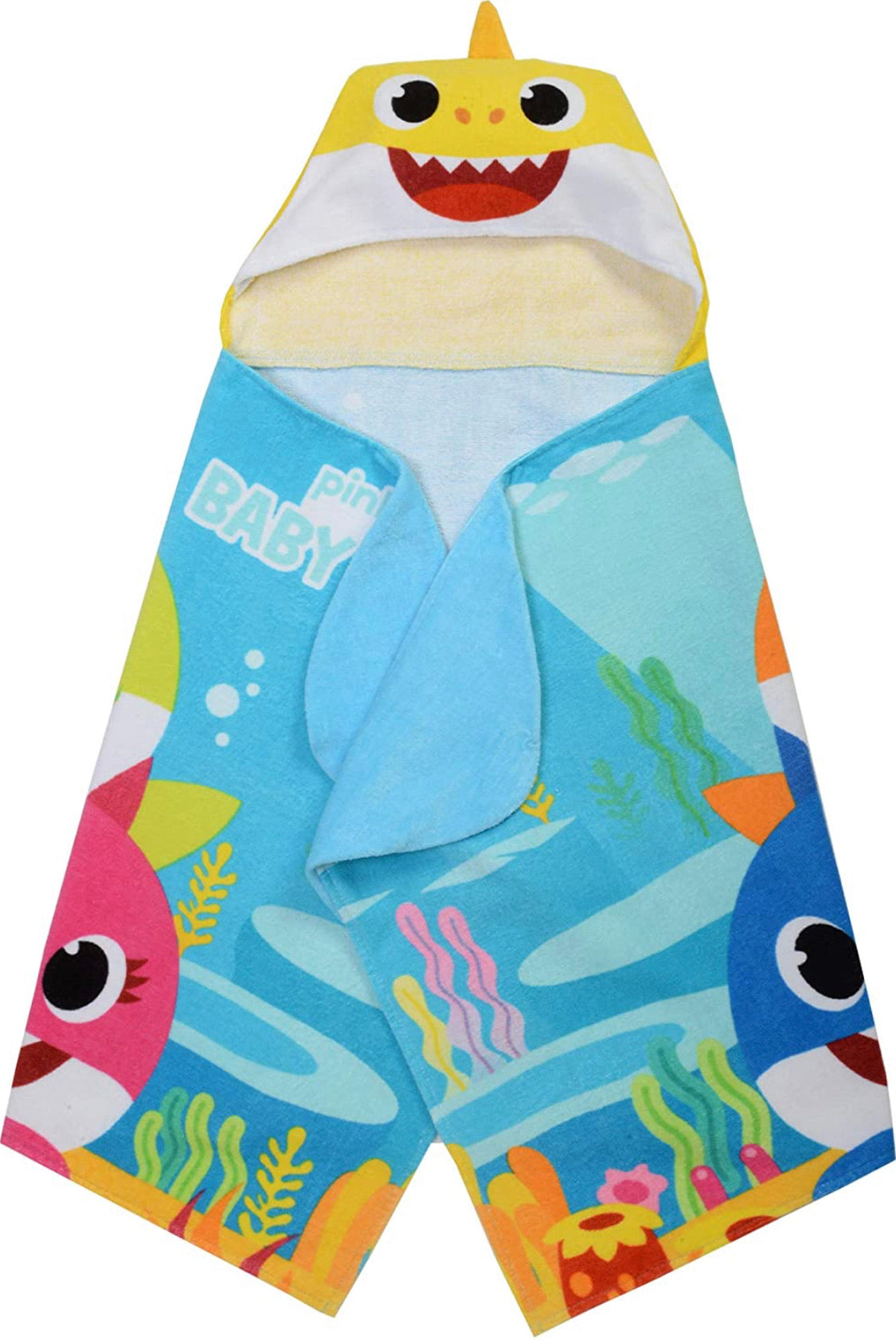 Baby Shark 連帽浴巾/沙灘巾
