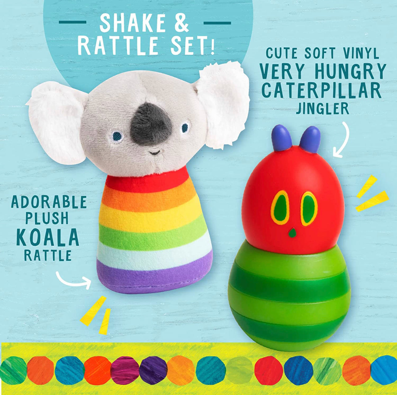 The Very Hungry Caterpillar - 5吋Shake & Rattle Set