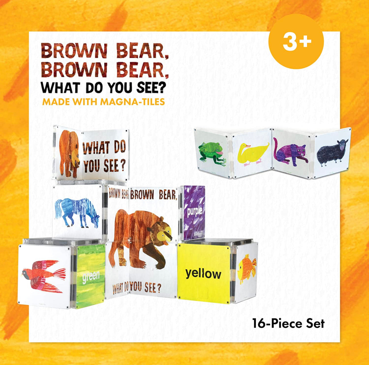 Eric Carle x Magna-Tiles 磁力片積木玩具 - 10 Little Rubber Ducks 18塊套裝