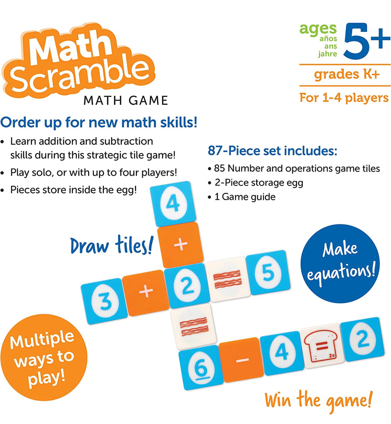 Learning Resources - BB版加減數遊戲 Math Scramble➕➖