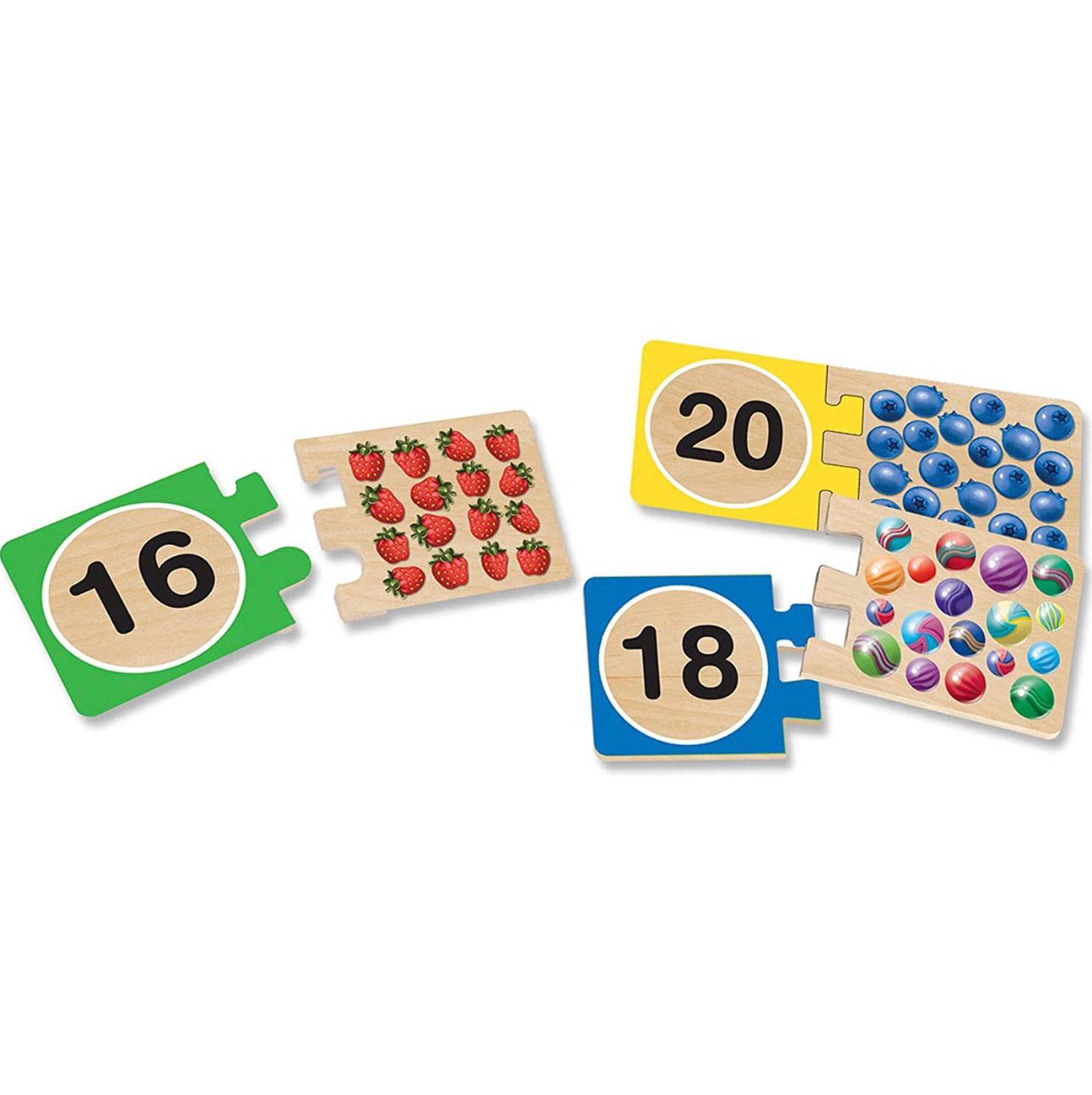 Melissa & Doug - 木製數字數圖配對樂