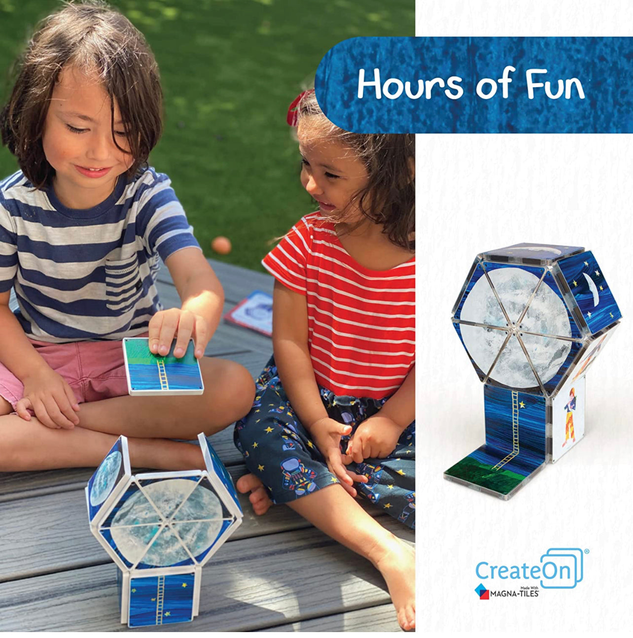 Eric Carle x Magna-Tiles 磁力片積木玩具 - Papa Please Get The Moon For Me 16塊套裝