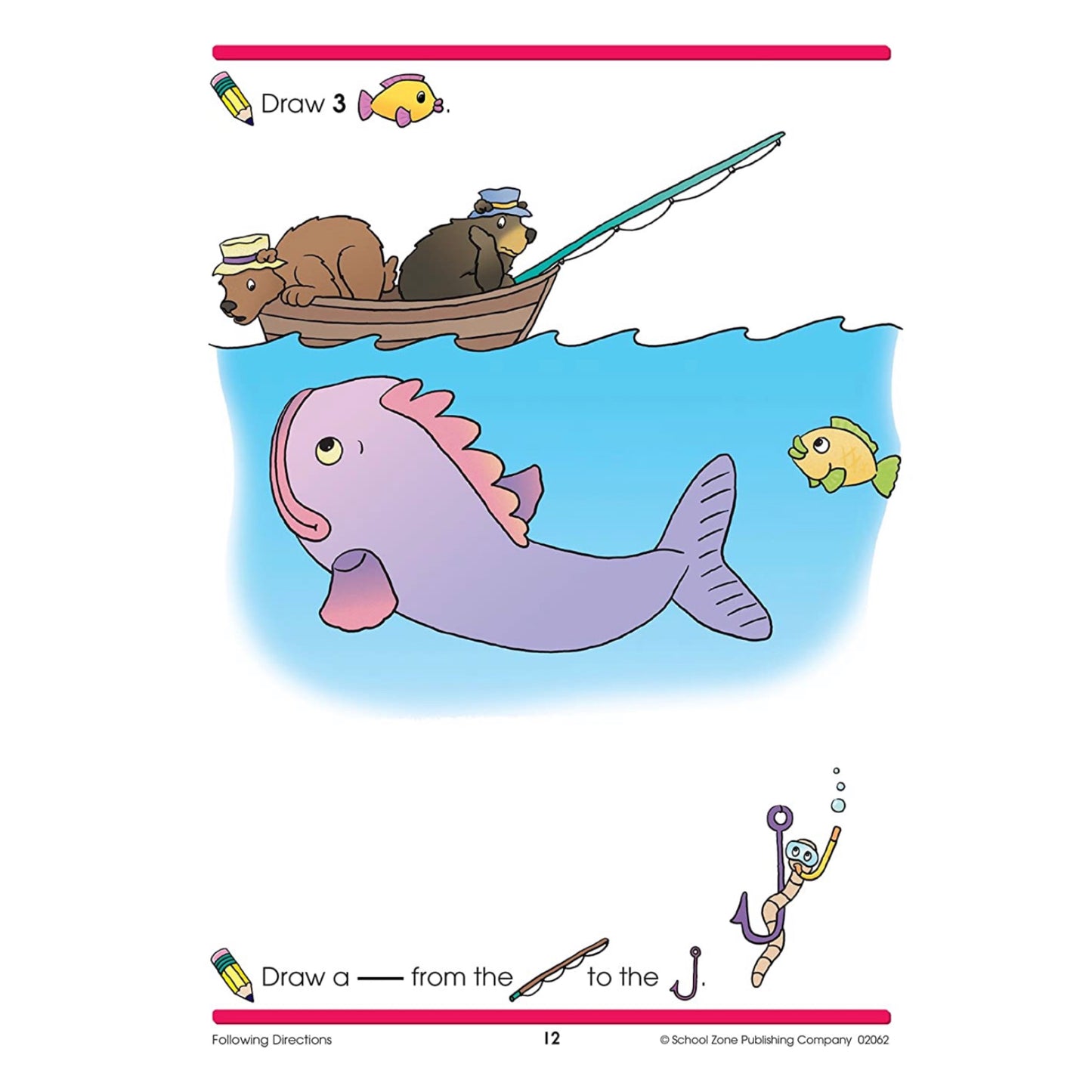 School Zone - Preschool Workbook (Following Direction 32 pages)