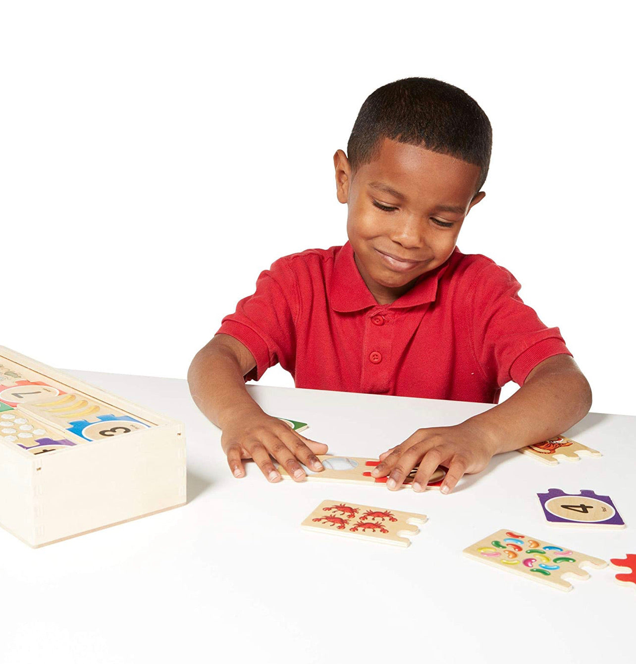 Melissa & Doug - 木製數字數圖配對樂