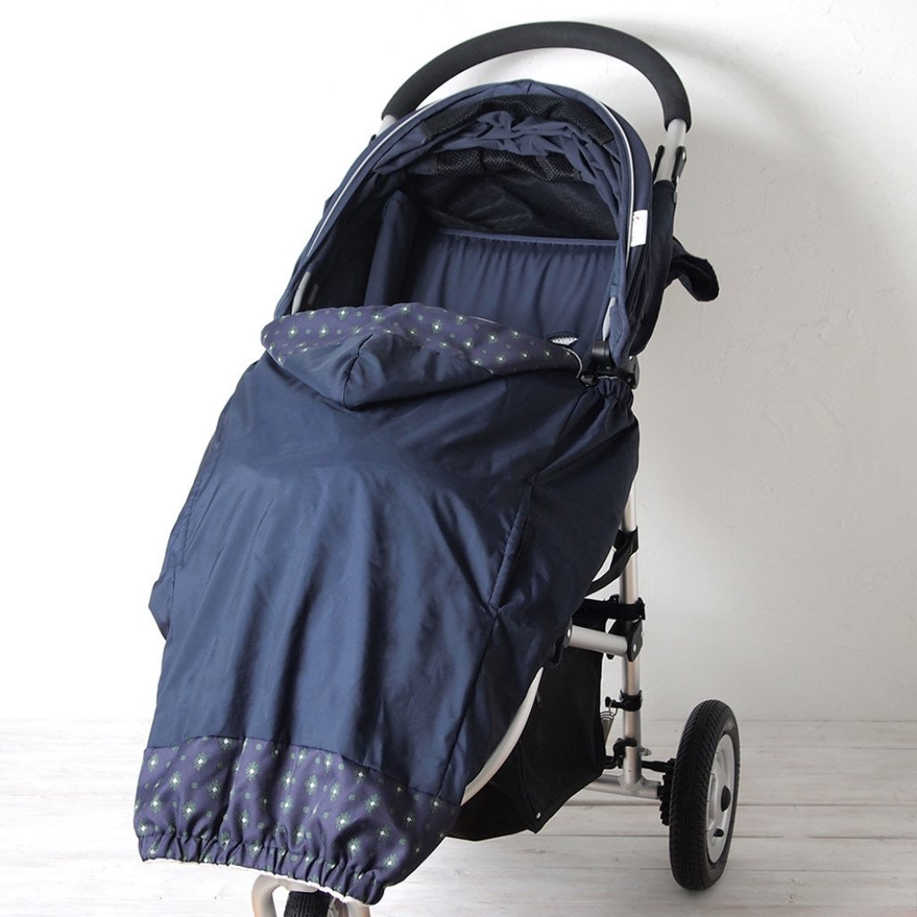 10mois - 日本製多功能保暖披巾 - 寶藍色 (日本限定)