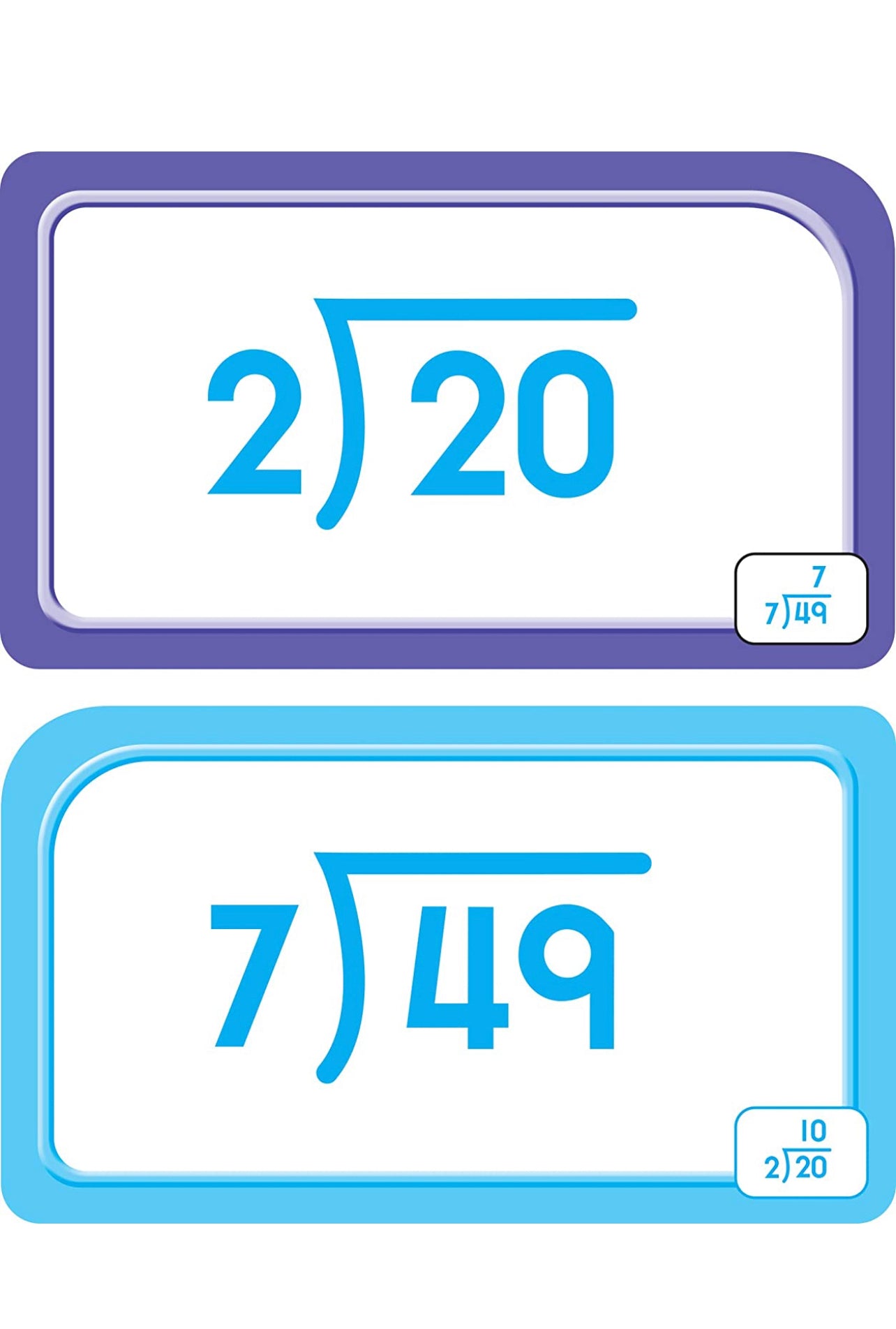School Zone Flash Card 學習記憶快閃卡 - Division 0-12