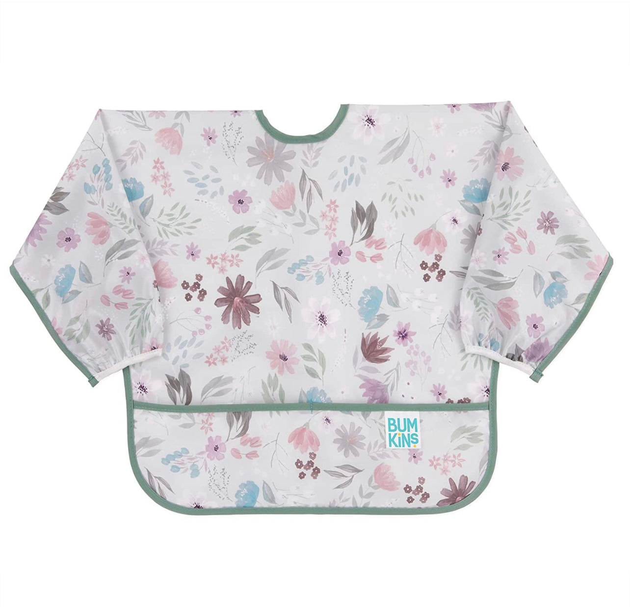 BUMKINS - 仙氣超防水飯衣 (Floral 長袖款) Sleeved bib