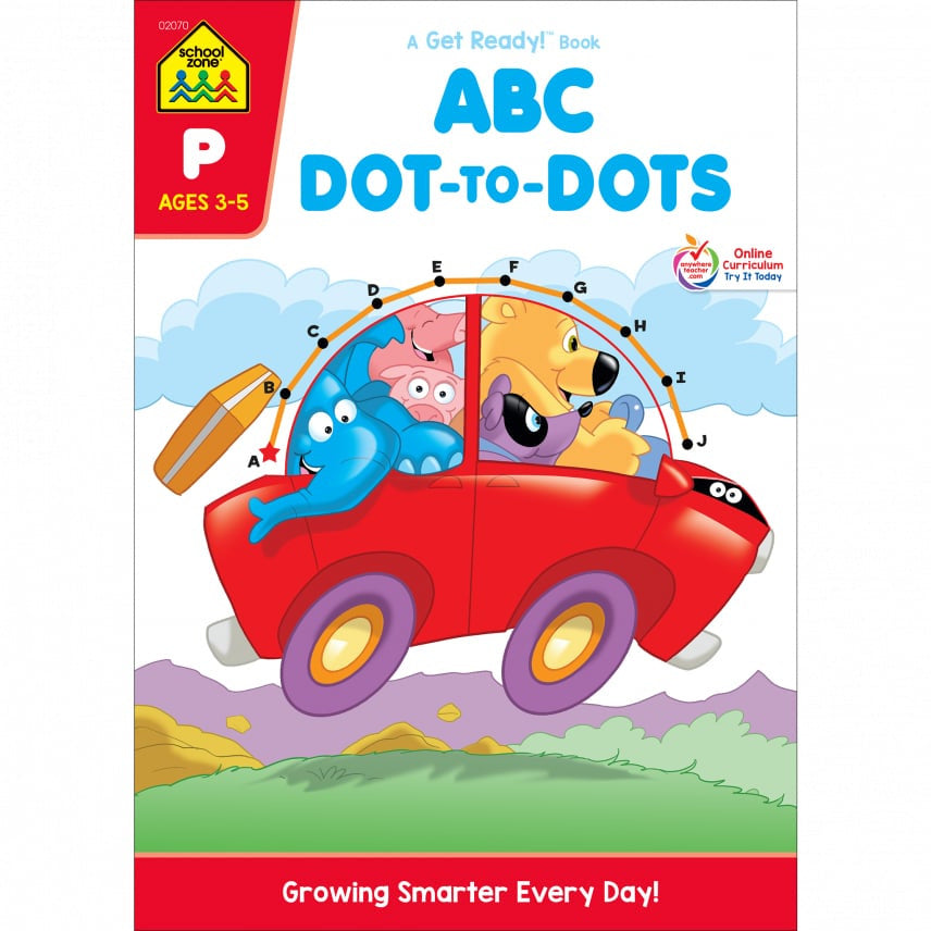 School Zone - Dot to Dots Workbook (ABC Dot to Dots 32 pages)