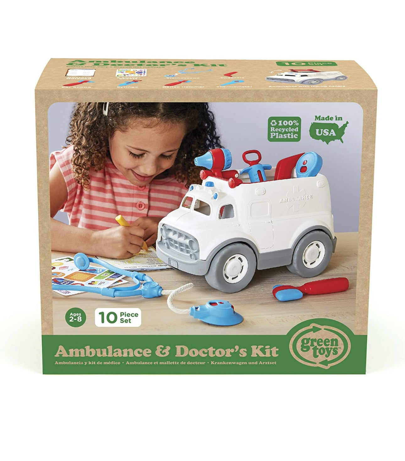 Green Toys - 救護車和醫生10件套 Play Set 🚑