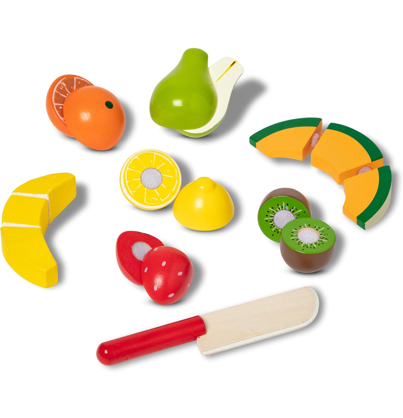 Melissa & Doug - 高級木製砌砌食物套裝 (Fruit)